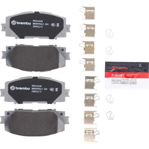 Brembo Front Ceramic Brake Pads Fits 2007-2018 Toyota Yaris 4 Pc Brakes P83141N