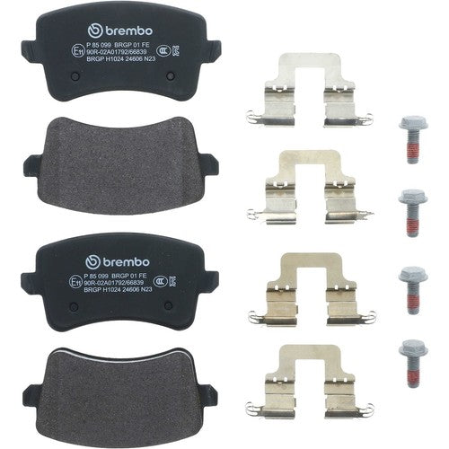 Brembo Rear Low Metallic Brake Pads Fits  2009-2016 Audi A4 Brakes 4 Pc P85099