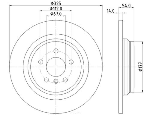 Hella 355122861 Pagid DISC BRAKE KIT