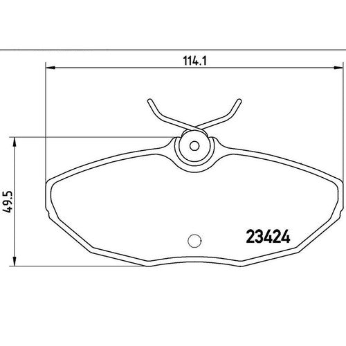 Brembo Rear Low Metallic Brake Pads Fits 2002-2005 Ford Thunderbird 4 Pc P36013