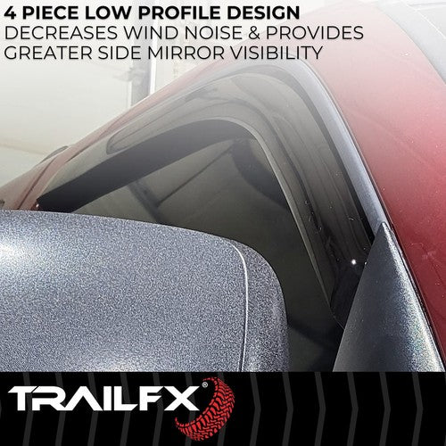 TrailFX 4355IC TFX 4-PC Window Vents RAINGUARDS