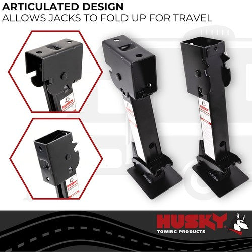 Husky Towing 88150 Trailer Stabilizer Jack Stand 1000 Pound Capacity Set Of 2
