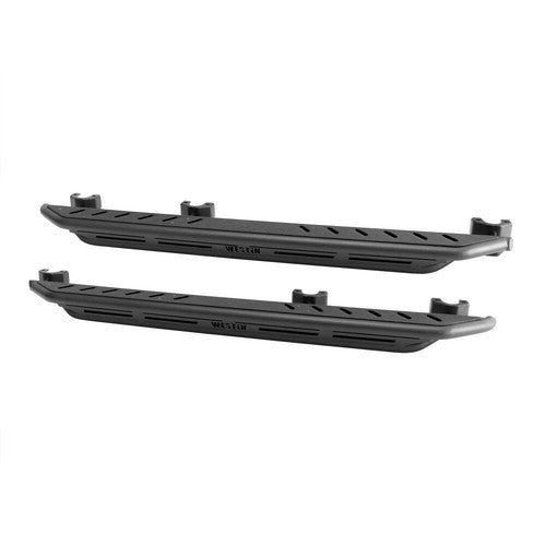 Westin 42-6025 Black Steel Flat Rocker Panel Guard