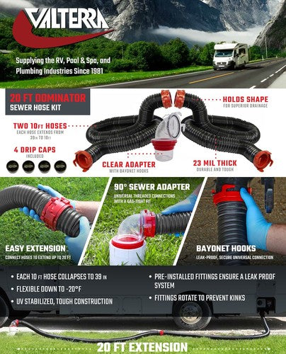 Valterra D04-0275 Dominator  SEWER HOSES RV