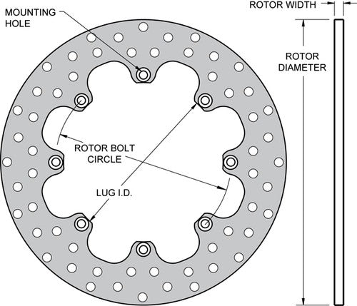 Wilwood Brakes 160-1601  BRAKE ROTORS