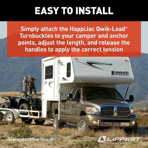 Lippert Components 182895 Happijac RV CAMPER TIEDOWNS & TURNBUCKL