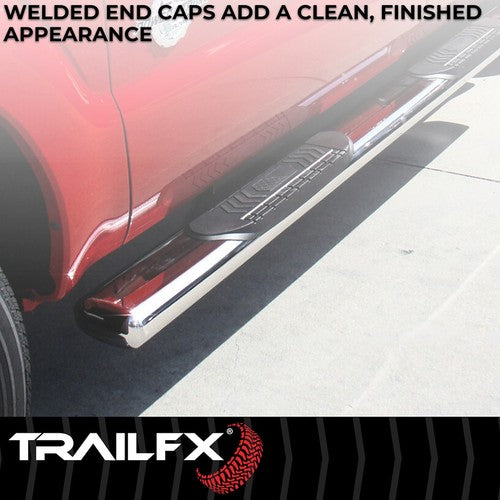 TrailFX A8221S TFX 6" Oval Straight Side Bars NERF BAR OVAL 6"
