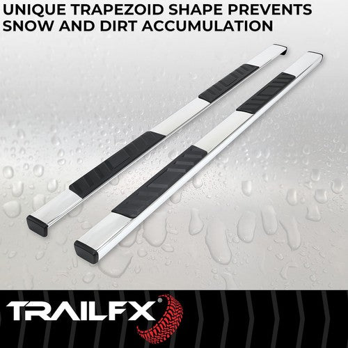 TrailFX A4020S TFX 4" Trapezoid Side Steps NERF BAR OVAL 4"