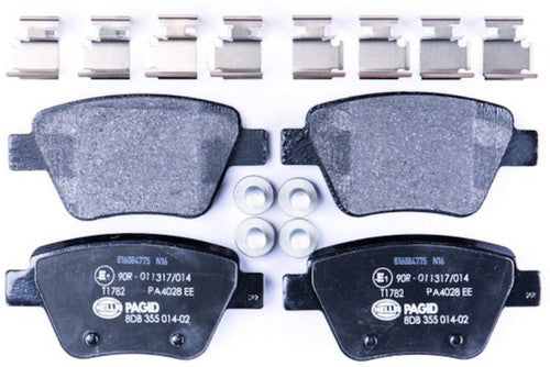 Hella Rear Low Metallic Brake Pads Fits 2010-2014 Volkswagen Jetta 2 Pc Brakes