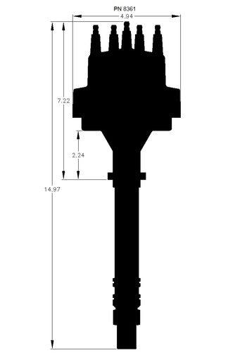 MSD Ignition 8361 Street Pro-Billet DISTRIBUTOR