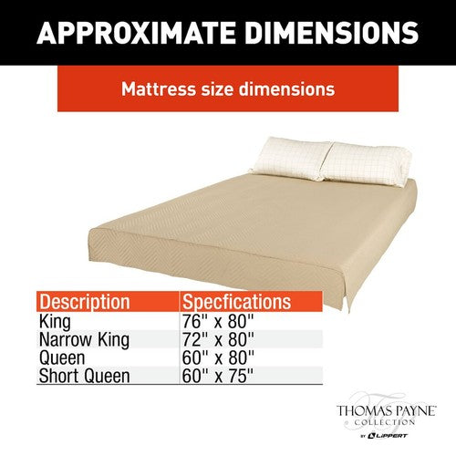 Lippert Components 2022107829 Thomas Payne  MATTRESS ACCESSORIES RV