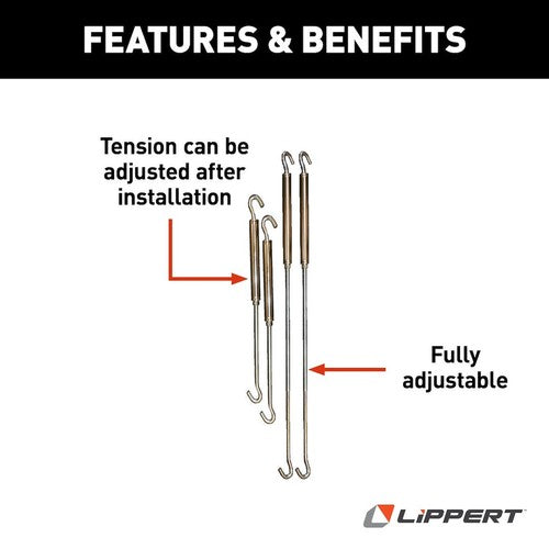 Lippert Components 182898 Happijac RV CAMPER TIEDOWNS & TURNBUCKL