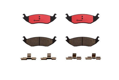 Brembo Rear Ceramic Brake Pads Fits 2002-2010 Dodge Ram 1500 4 Piece P18010N
