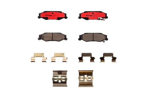 Brembo Rear Ceramic Brake Pads Fits 1997-2013 Chevrolet Corvette 4 Piece P10047N