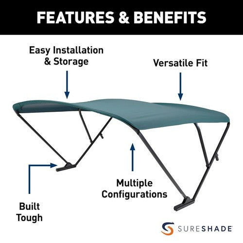 Taylor Made 2020000310 SureShade BOAT BIMINI TOP