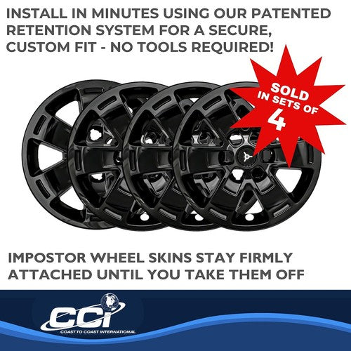 Coast To Coast IWCIMP444BLK IMPOSTOR  WHEEL COVER