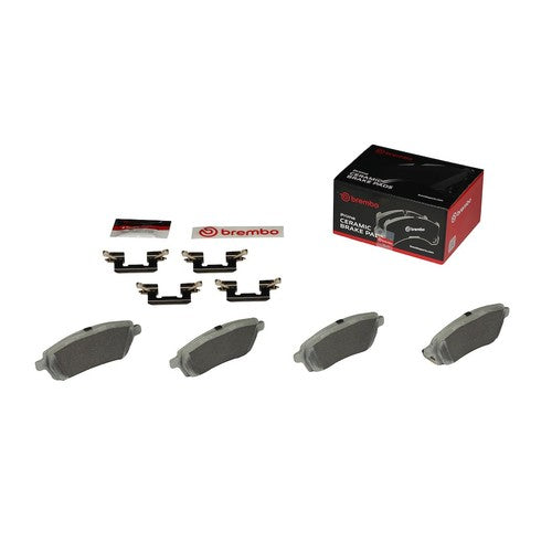 Brembo Rear Ceramic Brake Pads Fits 2011-2014 Mazda 2 4 Piece Brake Set P16013N