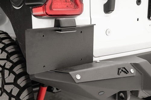 Fab Fours M4550-1 License Plate Bracket Powder Coated Steel