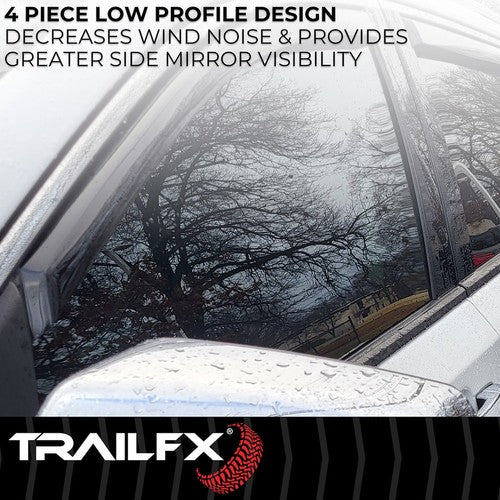 TrailFX 4812IC TFX 4-PC Window Vents RAINGUARDS