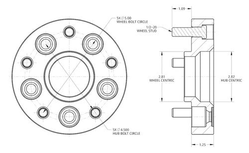 Spidertrax WHS013  WHEEL ADAPTERS
