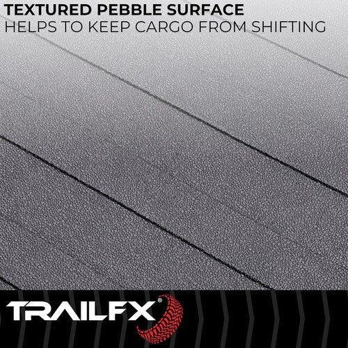 TrailFX 703N Bed Mat Black Rubber Textured Pebble Surface Design 72in L x 52in