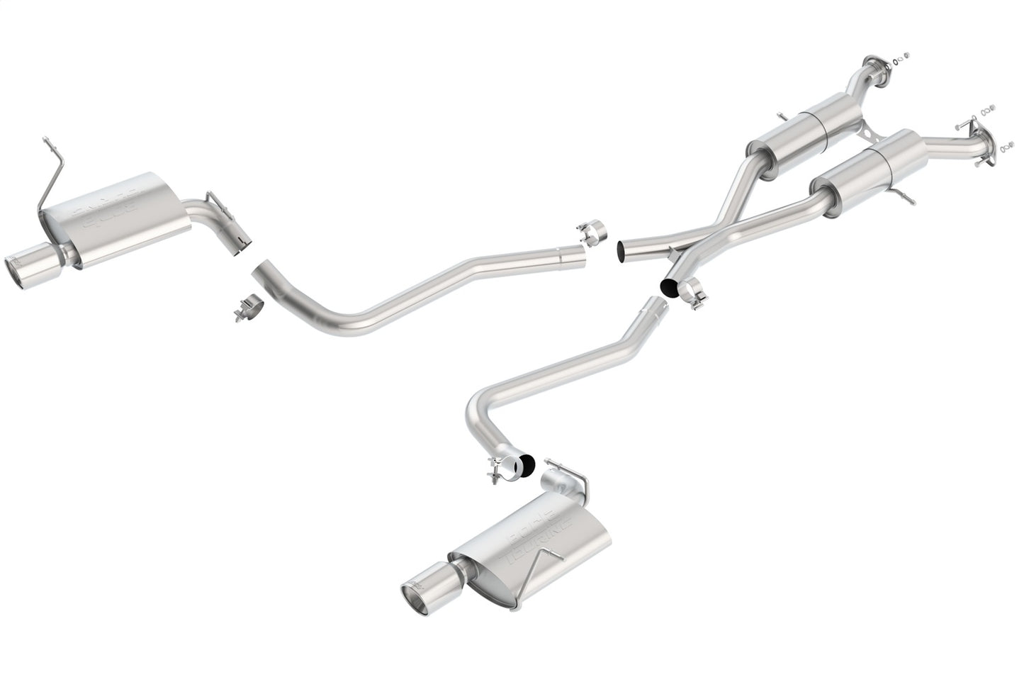 Borla 140406 - Touring Cat-Back Exhaust System 2011-2021 Jeep Grand Cherokee Lim