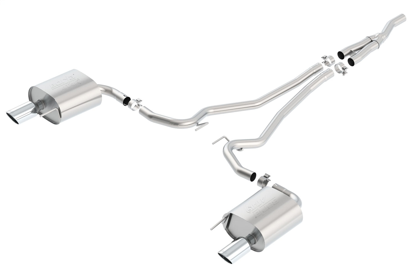 Borla 140585 - ATAK(r) Cat-Back(tm) Exhaust System 2015-2023 Ford Mustang 2.3L 4