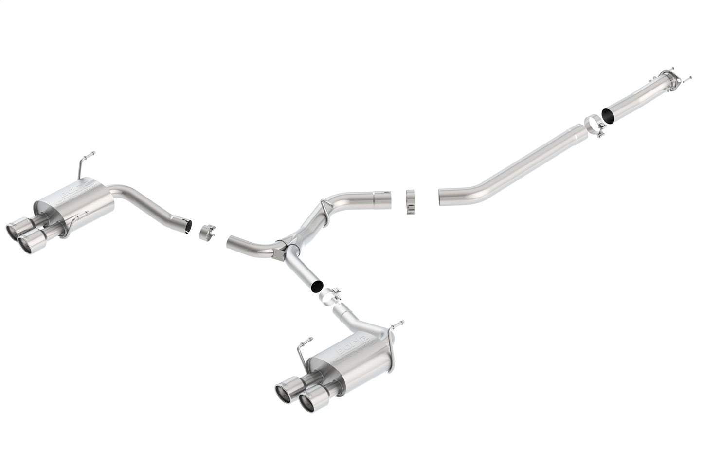 Borla 140595 - S-Type Cat-Back Exhaust System 2015-2021 Subaru Impreza WRX/ WRX