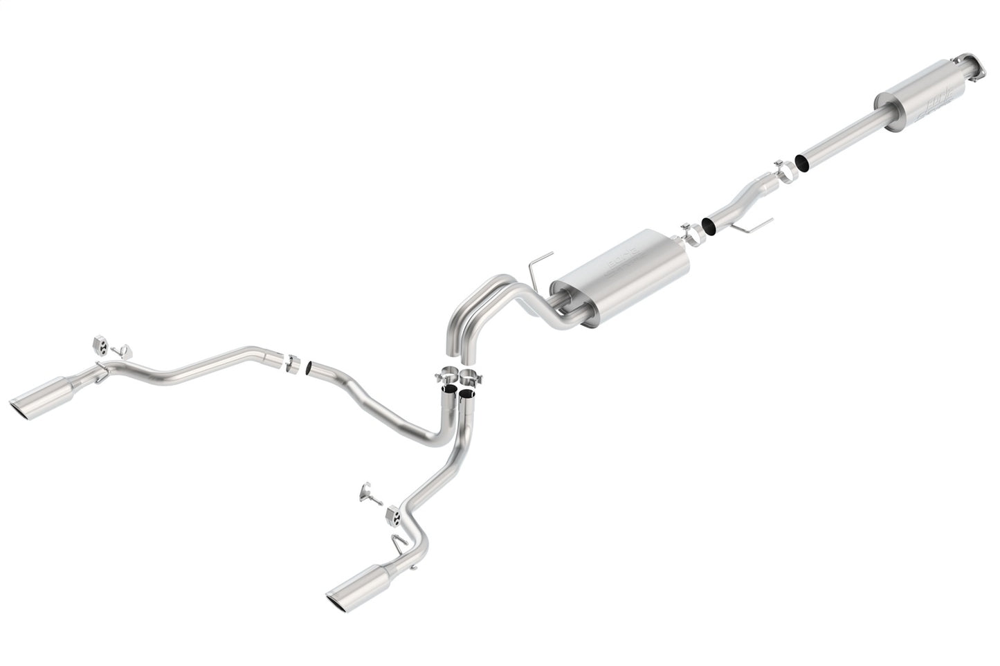 Borla 140615 - S-Type Cat-Back Exhaust System 2015-2020 Ford F-150 2.7L/ 3.5L V6