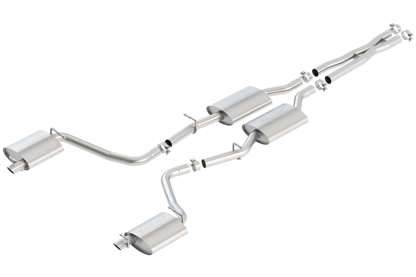 Borla 140649 - S-Type Cat-Back(tm) Exhaust System 2015-2023 Dodge Challenger SXT