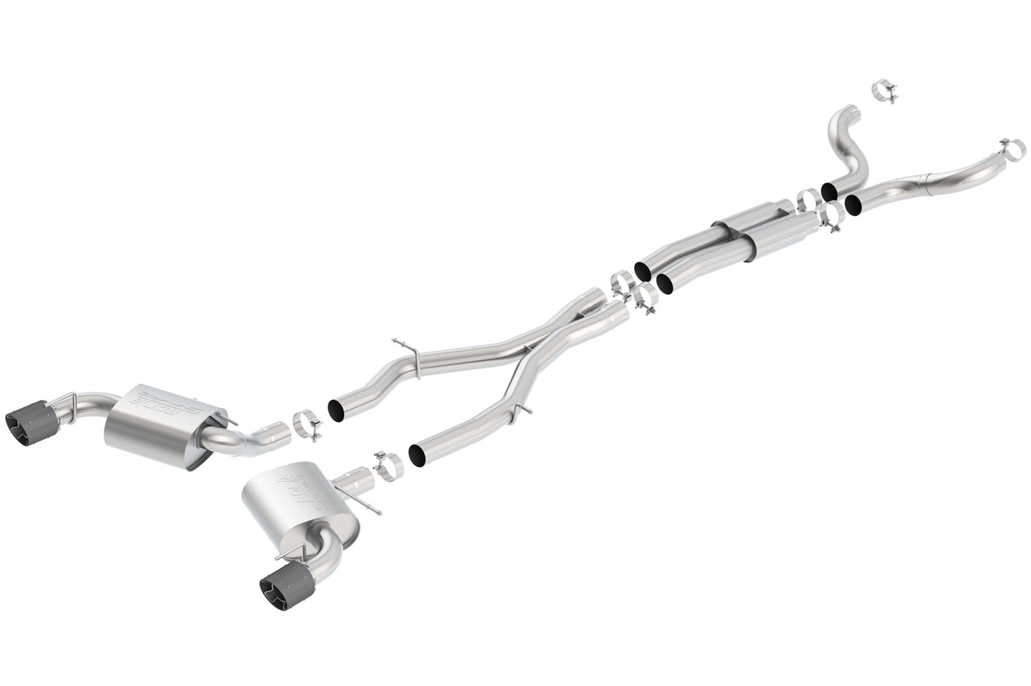Borla 140689CF - S-Type Cat-Back(tm) Exhaust System '16-'24 Chevrolet Camaro SS/