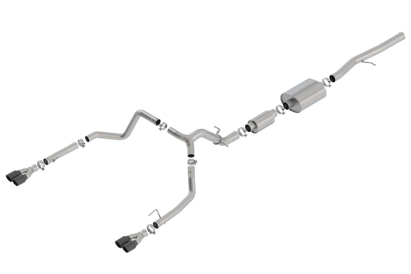 Borla 140774BC - S-Type Cat-Back(tm) Exh. Sys. 2019-2023 Chev. Silv. 1500/ GMC S