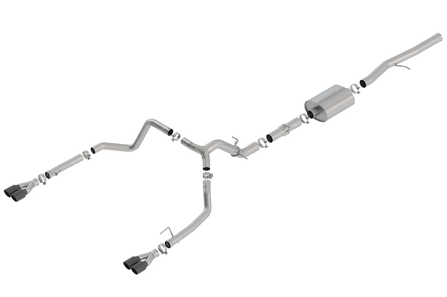 Borla 140776BC - ATAK(r) Cat-Back(tm) Exh. Sys. 2019-2023 Chev. Silv. 1500/ GMC