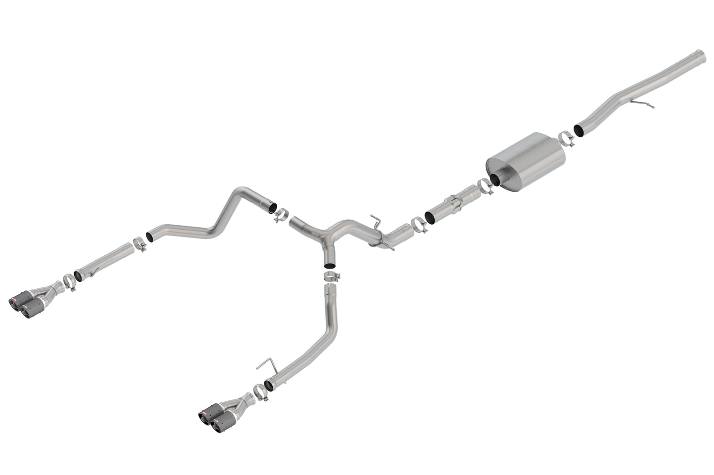 Borla 140776CF - ATAK(r) Cat-Back(tm) Exh. Sys. 2019-2023 Chev. Silv. 1500/ GMC