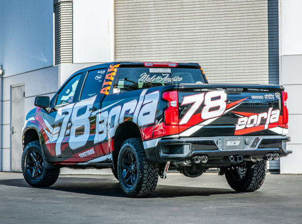 Borla 140776CF - ATAK(r) Cat-Back(tm) Exh. Sys. 2019-2023 Chev. Silv. 1500/ GMC