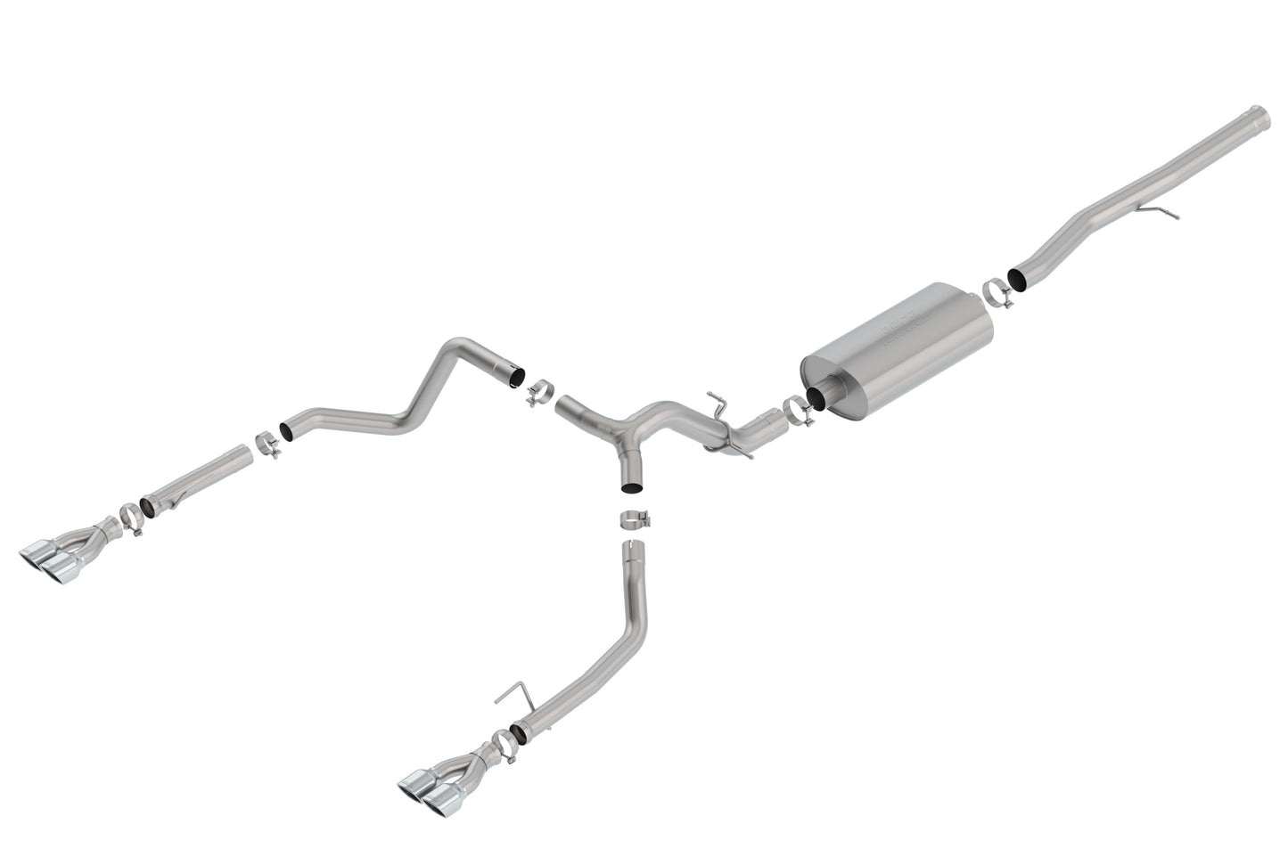 Borla 140782 - Touring Cat-Back(tm) Exh. Sys. 2019-2023 Chev. Silv. 1500/ GMC Si