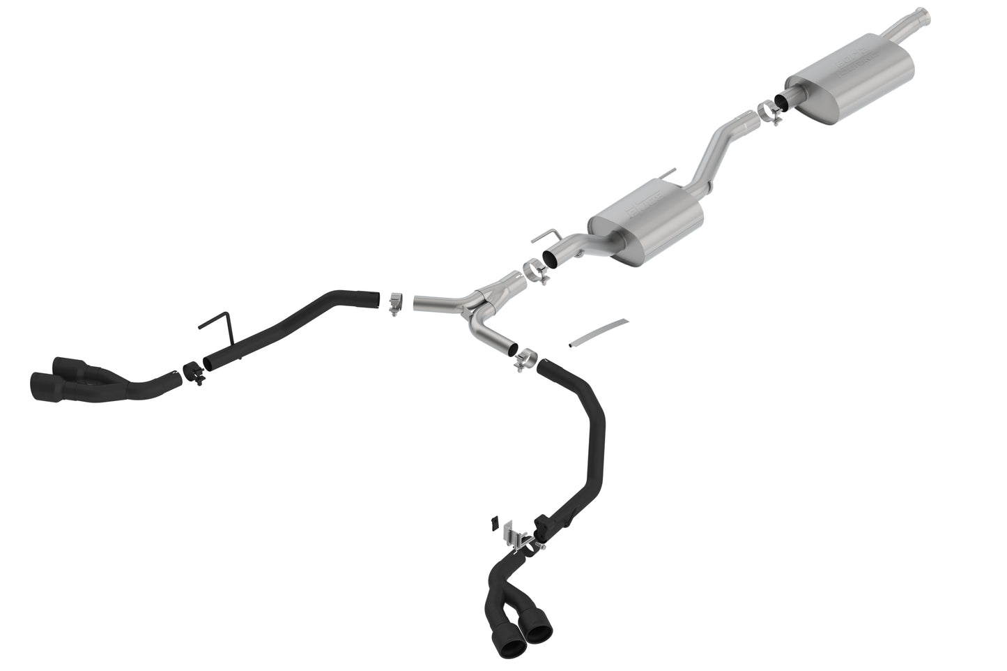 Borla 140814CB - Touring Cat-Back(tm) Exhaust System 2020-2025 Jeep Gladiator 3.
