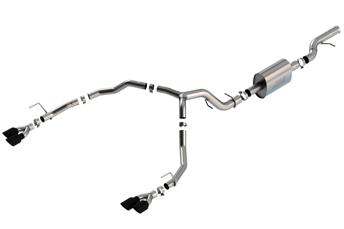 Borla 140859BC - S-Type Cat-Back(tm) Exhaust System 2021-2025 Chevrolet Tahoe/ G