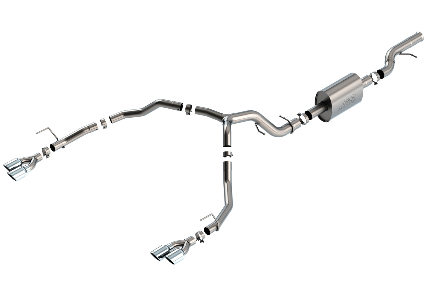 Borla 140859 - S-Type Cat-Back(tm) Exhaust System 2021-2025 Chevrolet Tahoe/ GMC