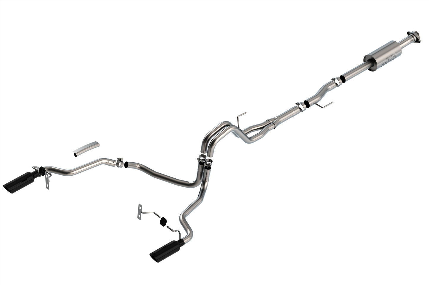 Borla 140863BC - S-Type Cat-Back(tm) Exh. '21-'25 Ford F-150 2.7L/ 3.5L V6 AT 2/