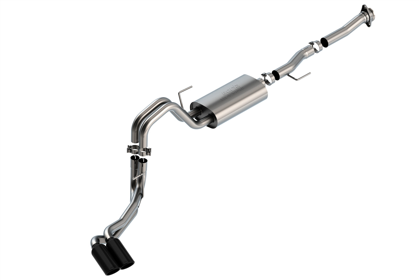 Borla 140876BC - S-Type Cat-Back(tm) Exh. Sys. 2021-2025 Ford F-150 5.0L V8 Auto