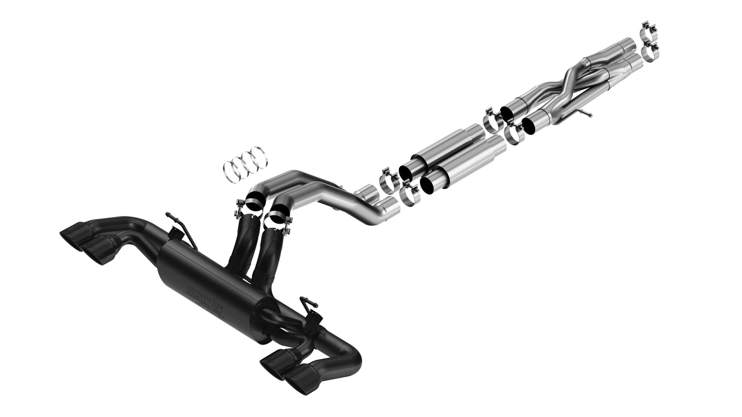 Borla 140893CB - ATAK(r) Cat-Back(tm) Exhaust System 2021-2025 Jeep Wrangler Rub