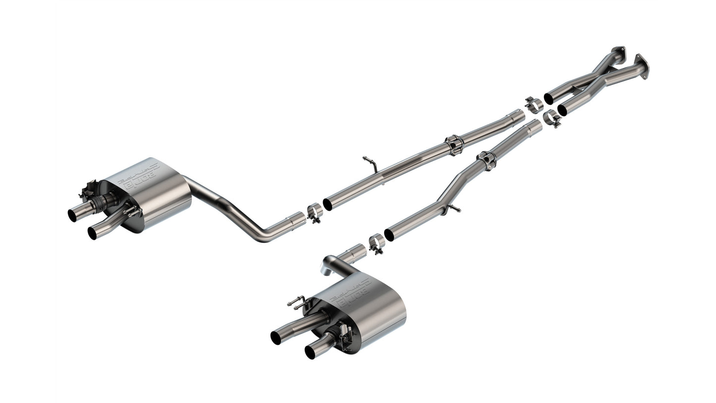 Borla 140936 - S-Type Cat-Back Exhaust System 2022-2023 Kia Stinger GT 3.3L V6 T