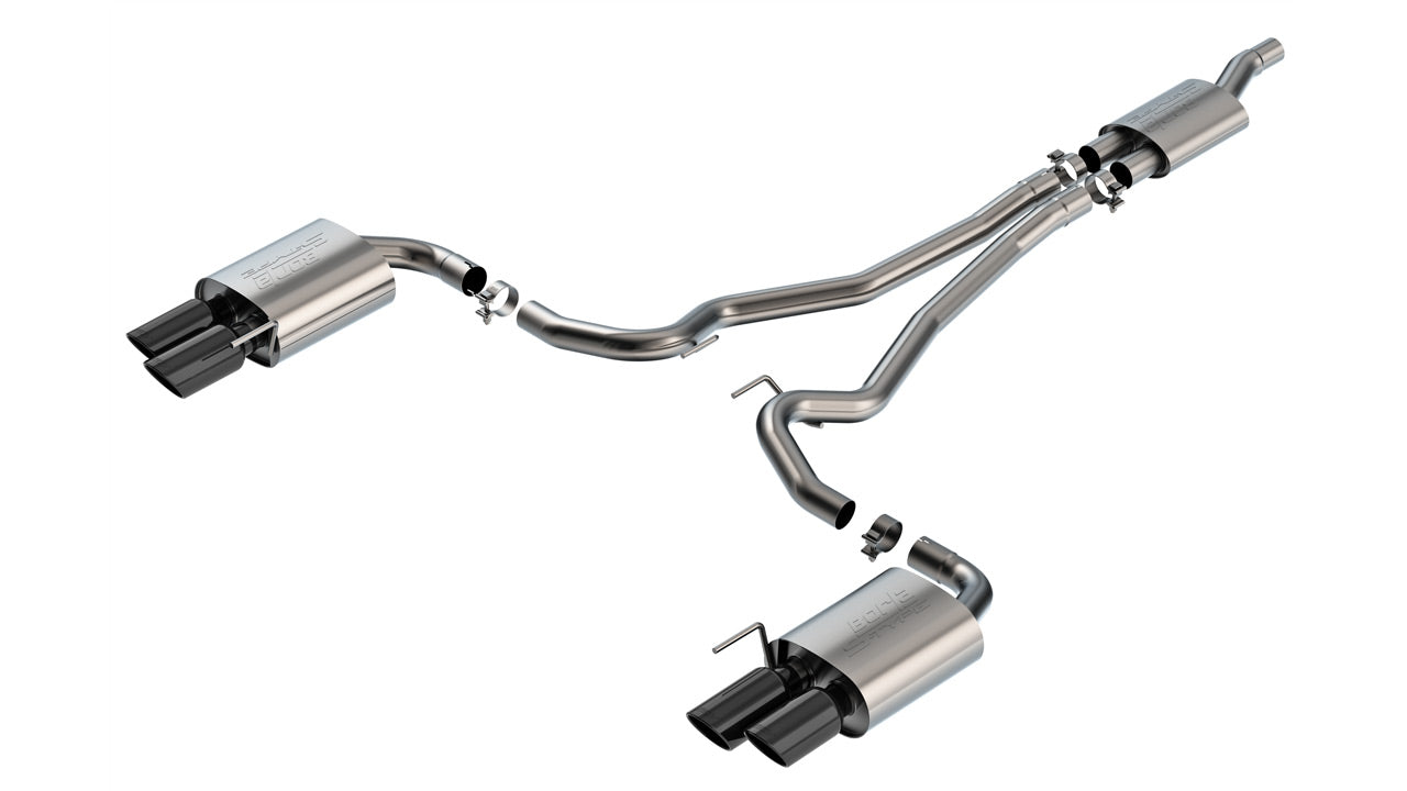 Borla 140981BC - S-Type Cat-Back™ Exhaust System 2024-2025 Ford Mustang 2.3L 4 C