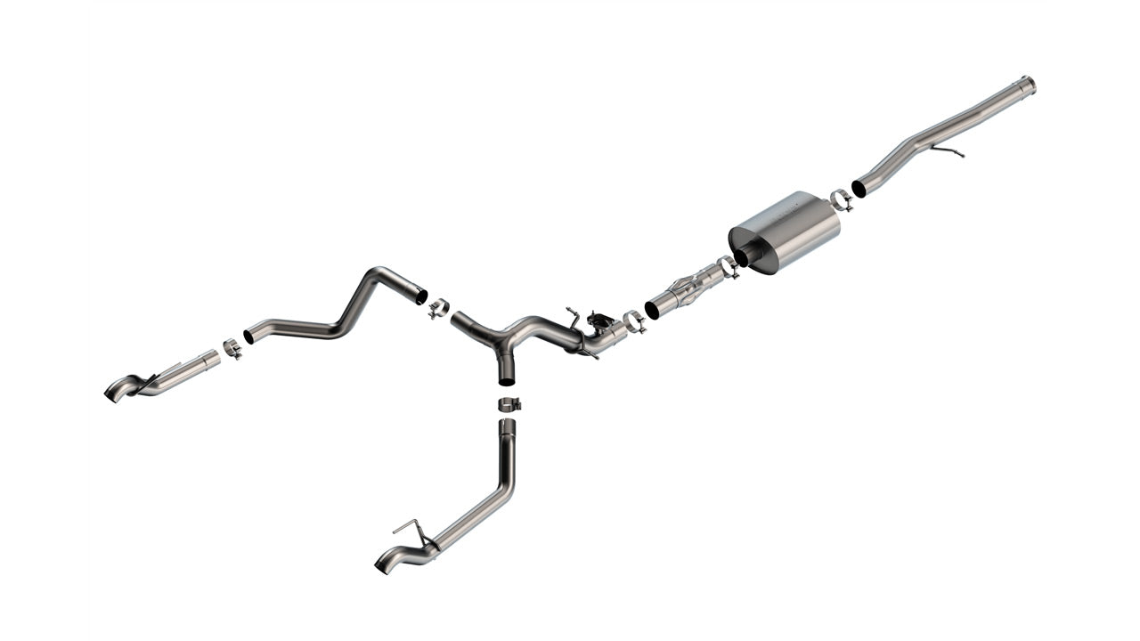 Borla 140996 - ATAK(r) Cat-Back(tm) '24-'25 Silv./ Sierra 1500 (EXC/ZR2&amp;AT4X