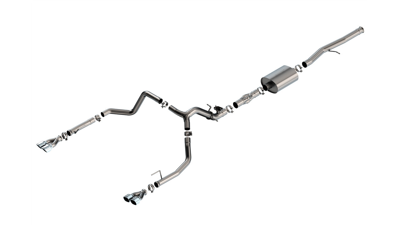Borla 140998 - ATAK(r) Cat-Back(tm) '24-'25 Silv./ Sierra 1500 (EXC/ZR2&amp;AT4X