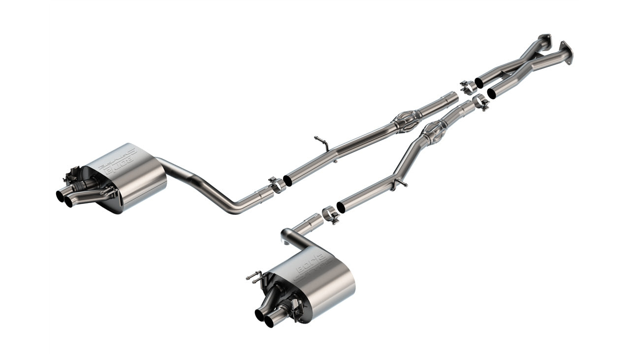 Borla 141011 - S-Type Cat-Back™ Exhaust System 2022-2025 Genesis G70 3.3L V6 Twi
