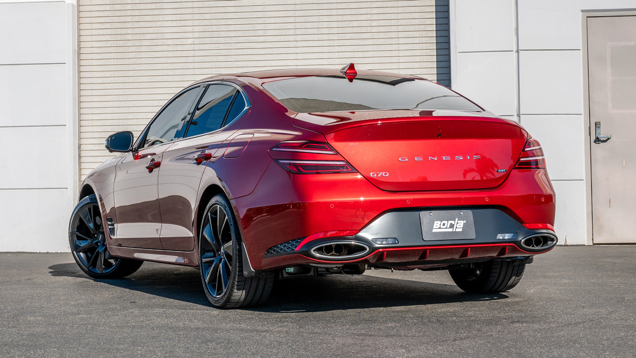 Borla 141011 - S-Type Cat-Back™ Exhaust System 2022-2025 Genesis G70 3.3L V6 Twi