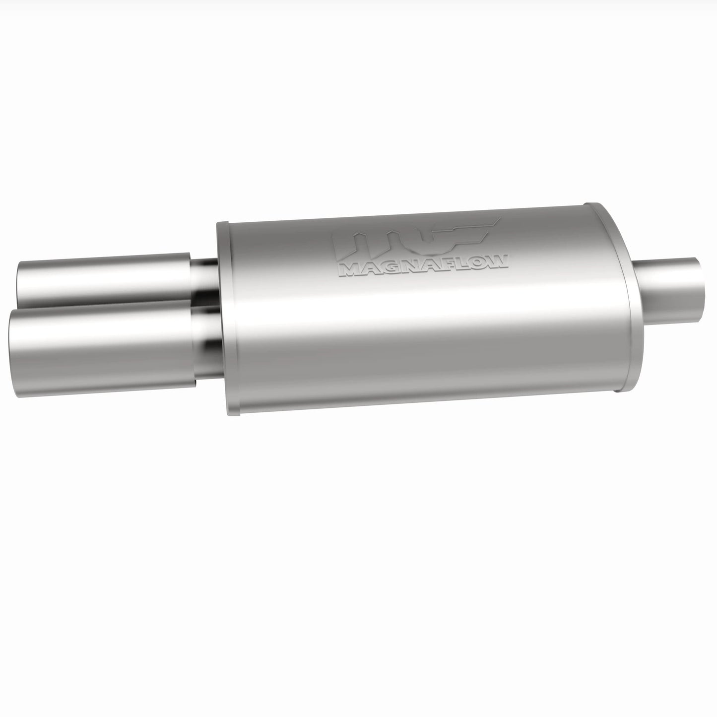 MagnaFlow 14815 - Straight-Through Performance Muffler; 2.25/3.125in. Center/Dual; 5x14x8 Body