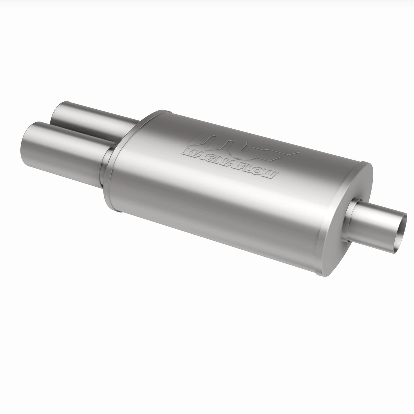 MagnaFlow 14815 - Straight-Through Performance Muffler; 2.25/3.125in. Center/Dual; 5x14x8 Body